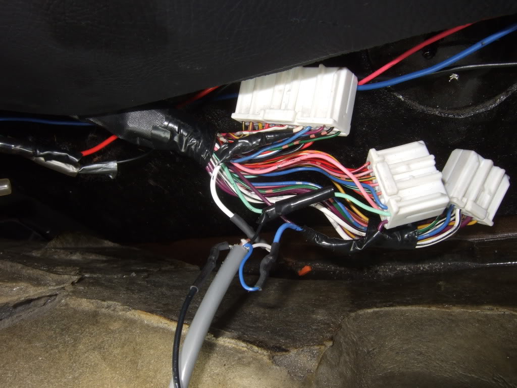 Toyota Supra A80 wire plugs in the ABS ECU 