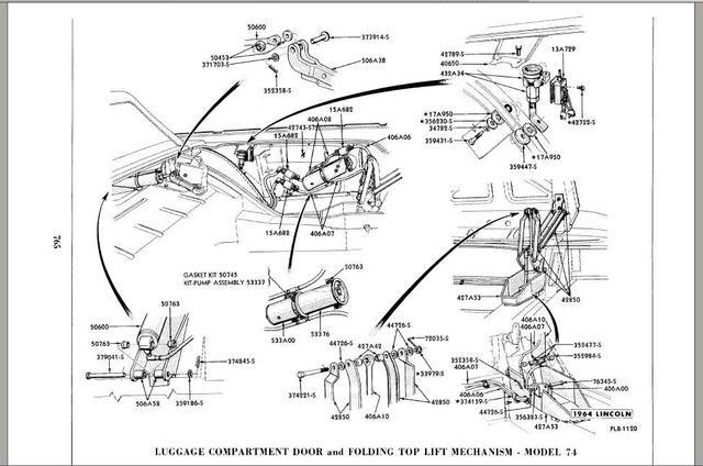 1964 Lincoln Continental Vacuum Diagram  1962 Lincoln