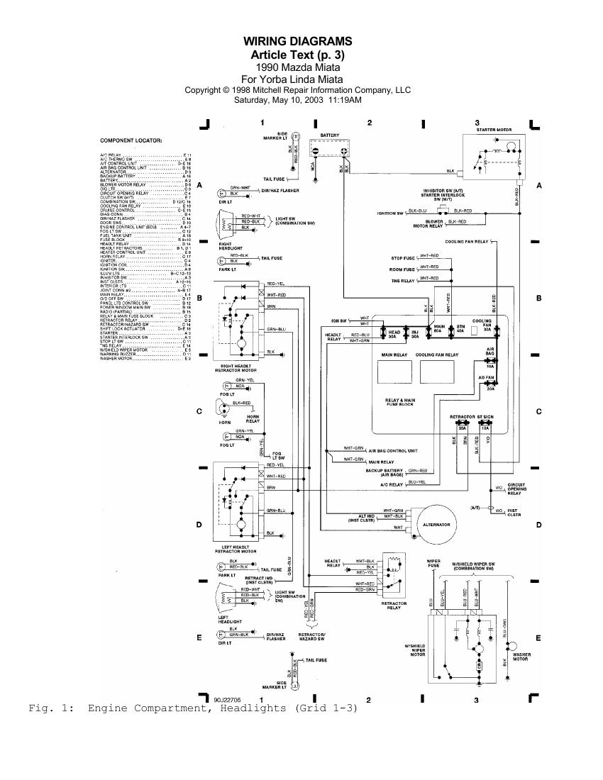 Miata Radio Wiring Diagram from www.diyauto.com