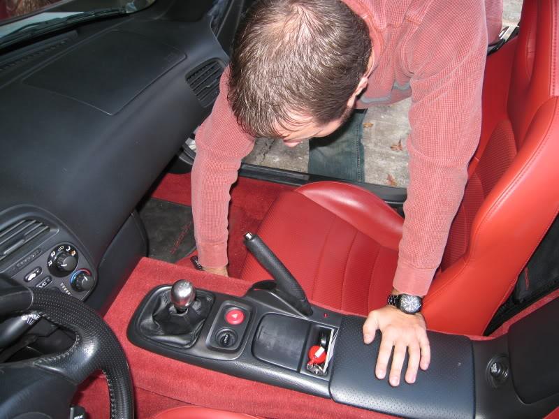 removing the seats of a Honda S2000