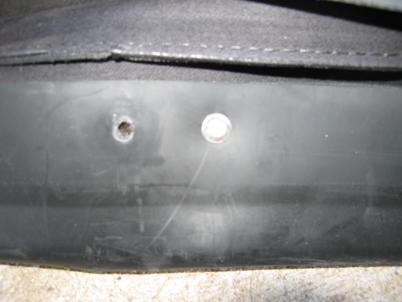 rivets of rubber guard