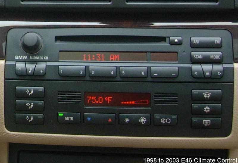 1998 to 2003 BMW E46 Climate Control dash