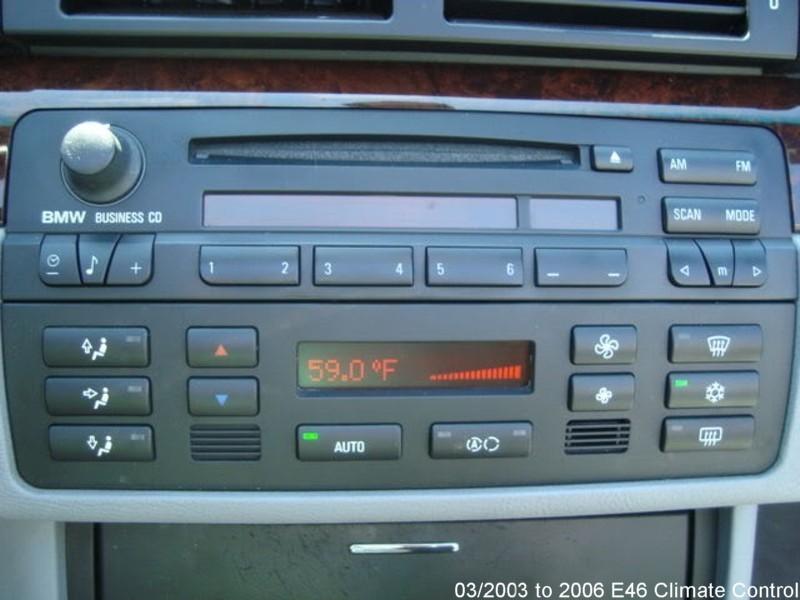 2003 to 2006 BMW E46 climate control dash