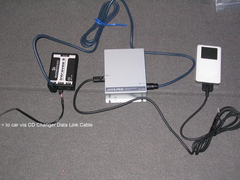 Intravee II with Alpine KCA-420i iPod Adapter