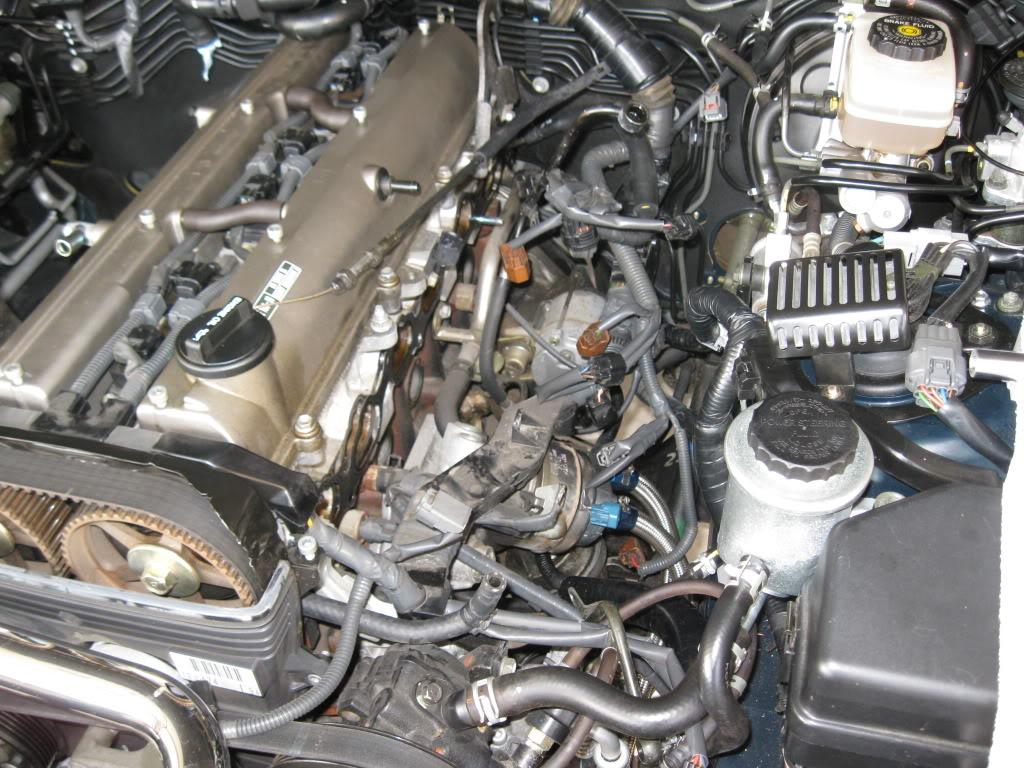 Toyota supra A80 intake manifold removed
