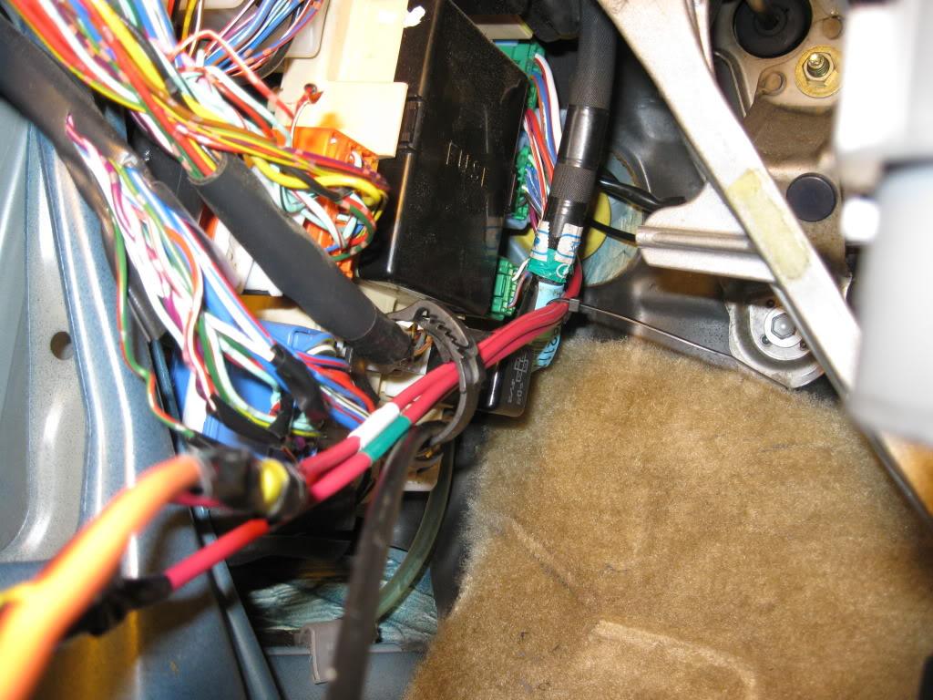 wiring ran through the vehicle
