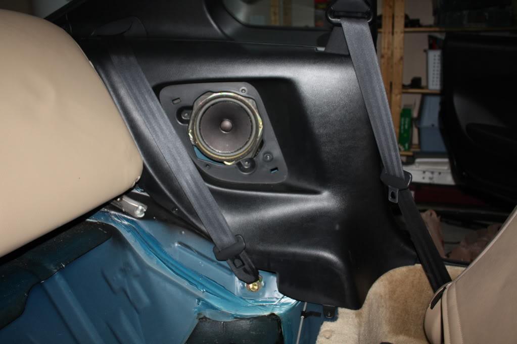 wiring through the back seat interior trim