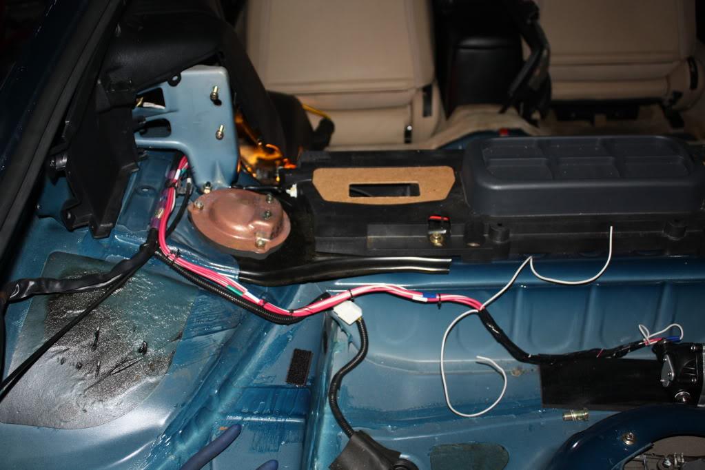 wiring in the trunk