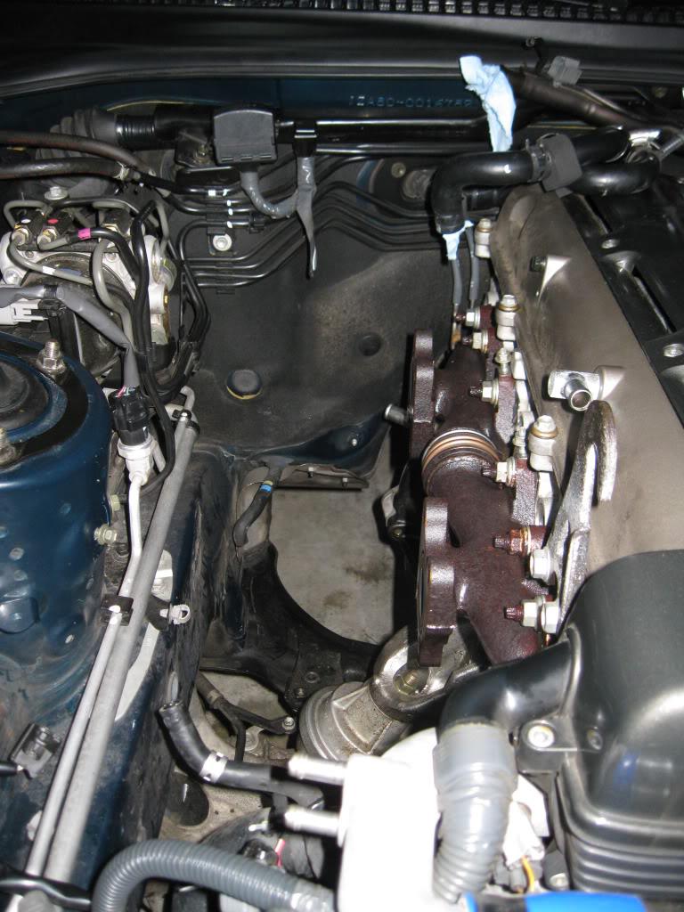 Toyota Supra turbos removed