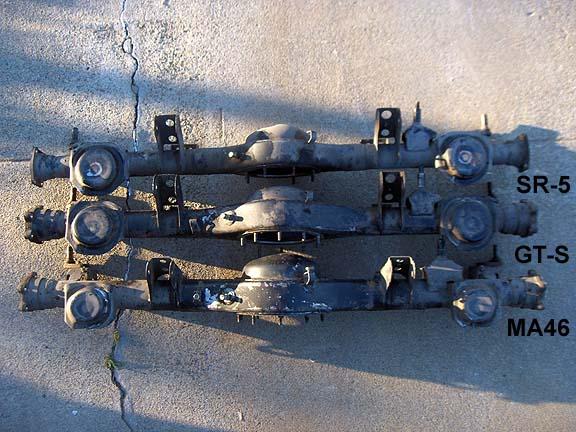 SR-5, GT-S, nd MA46 axles