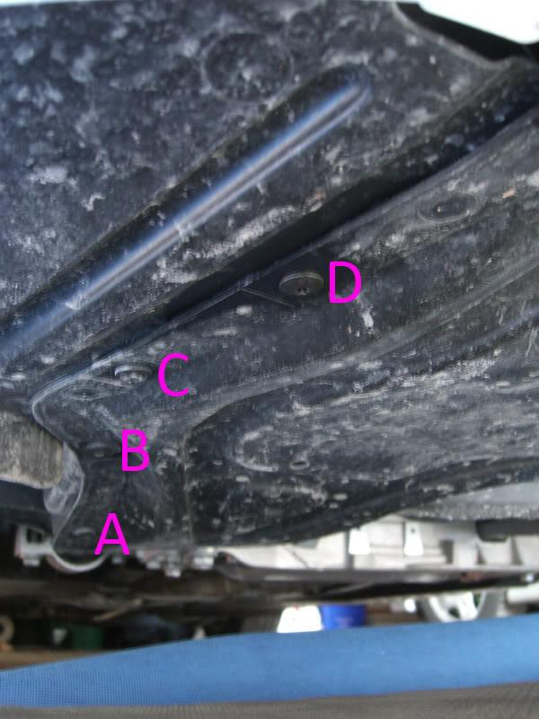 Audi A3 bottom torx screws