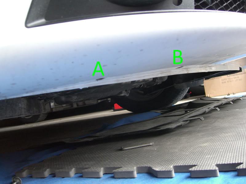 Audi A3 underside bumper