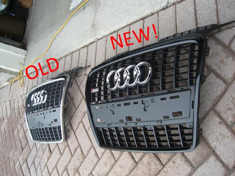 Audi A3 chrome and black out grille