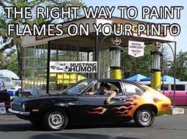 The only way to paint flames on a Pinto