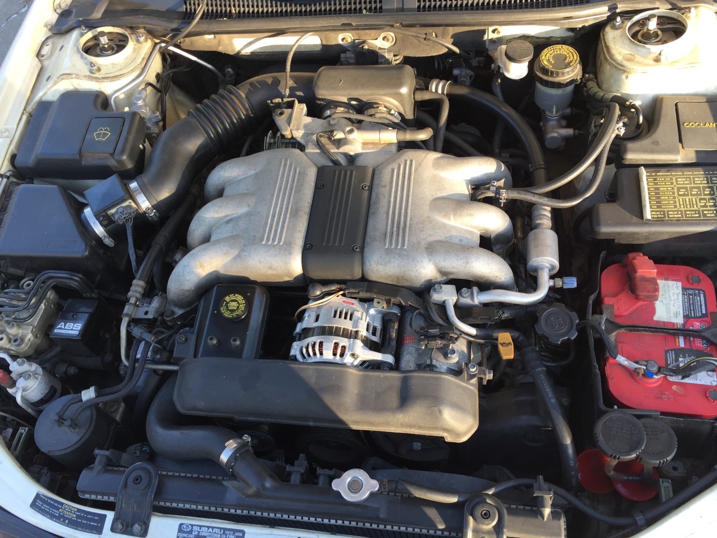 Engine bay a little after I purchased the car.