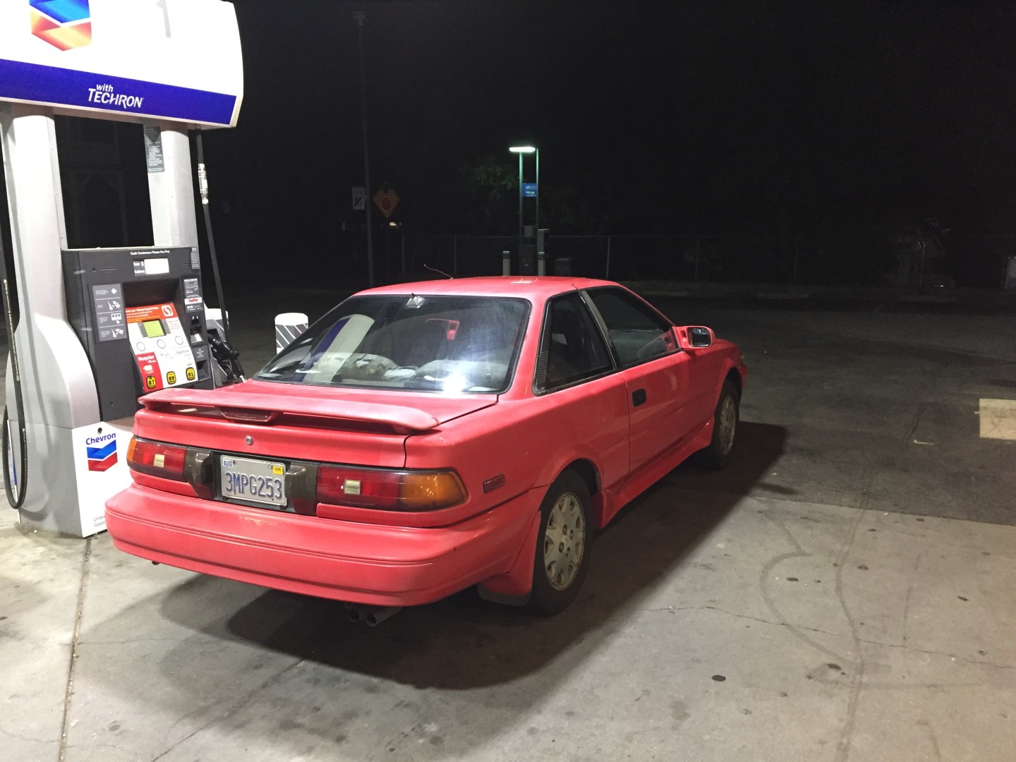 from the rear. Pretty much a totally stock 4age powered AE92 GT-S