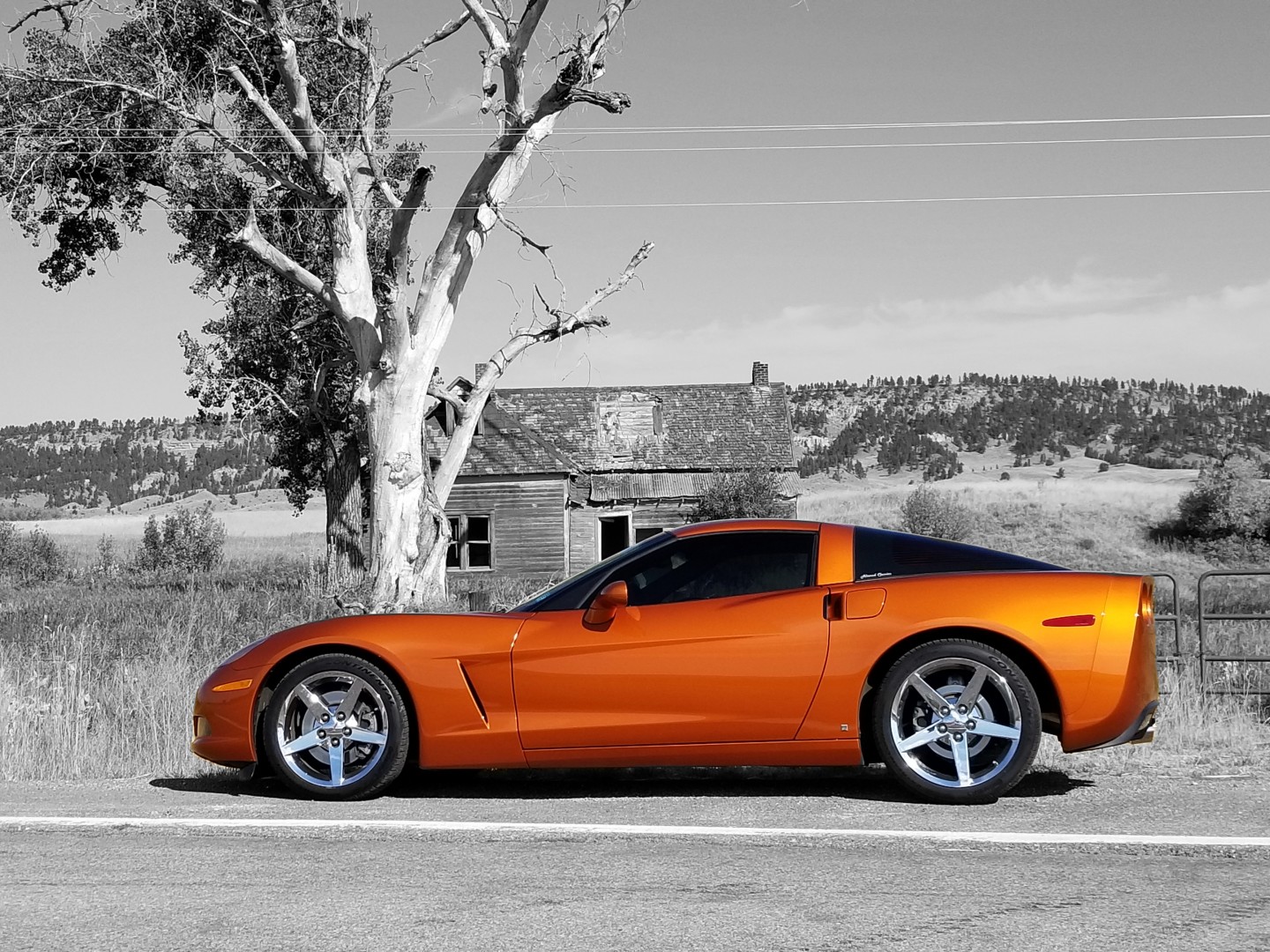 Atomic Orange Corvette