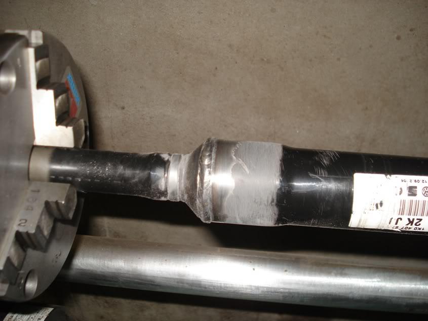 Welding custom VW driveshaft