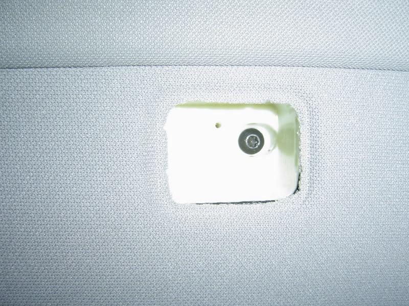 Audi A6 coat hook hole