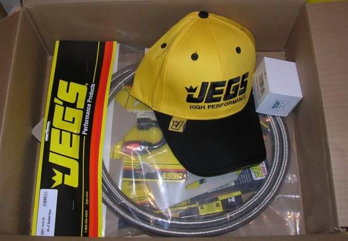 Jegs hat and car parts
