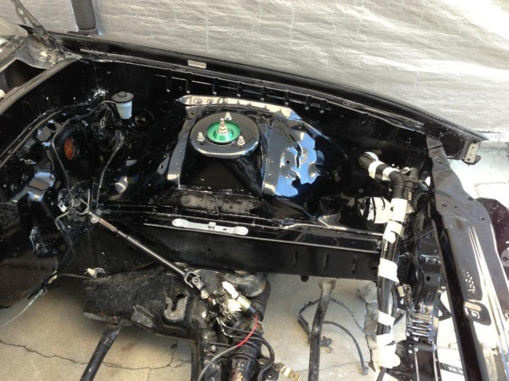 Toyota Supra Mk3 empty engine bay