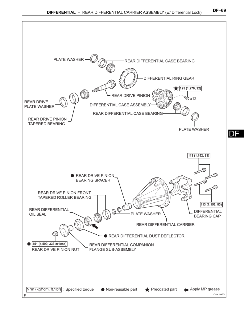 Toyota Tacoma rear differential (e-locker)