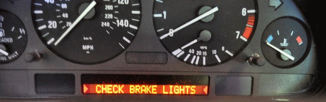 BMW check brake light