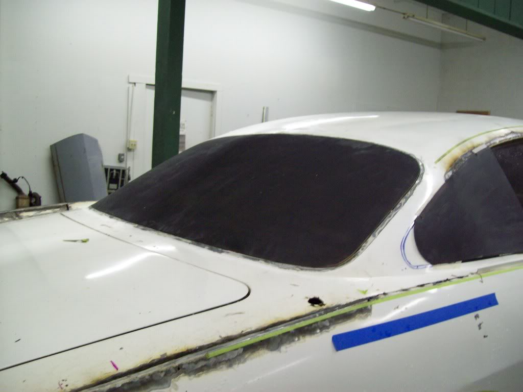 Volvo P1800 shaved rear window