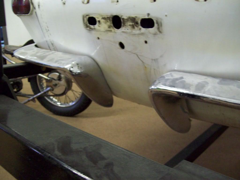 66 Volvo P1800 rear bumper