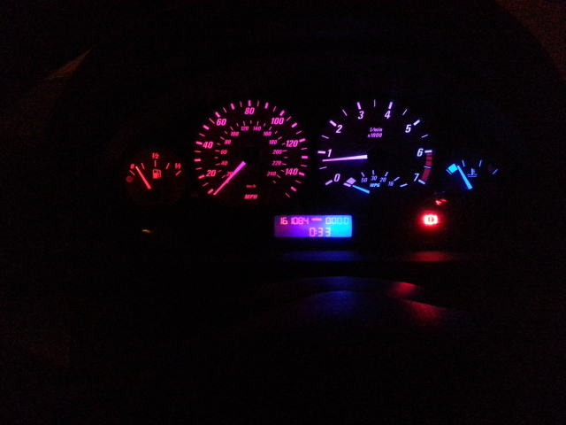 E46 LED dash