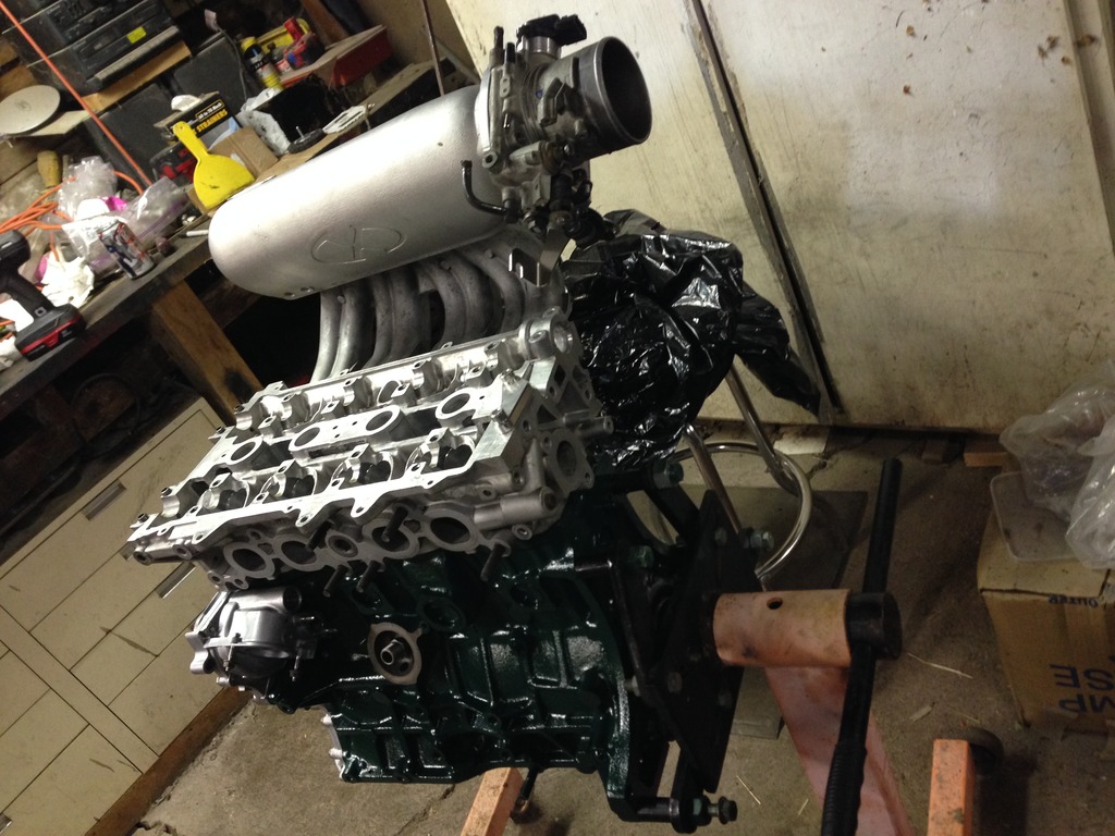 5S-FE Block with 3sgte head intake manifold