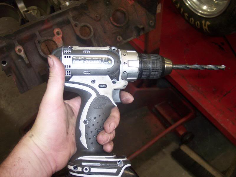 3/8 cordless drill, with the short bit