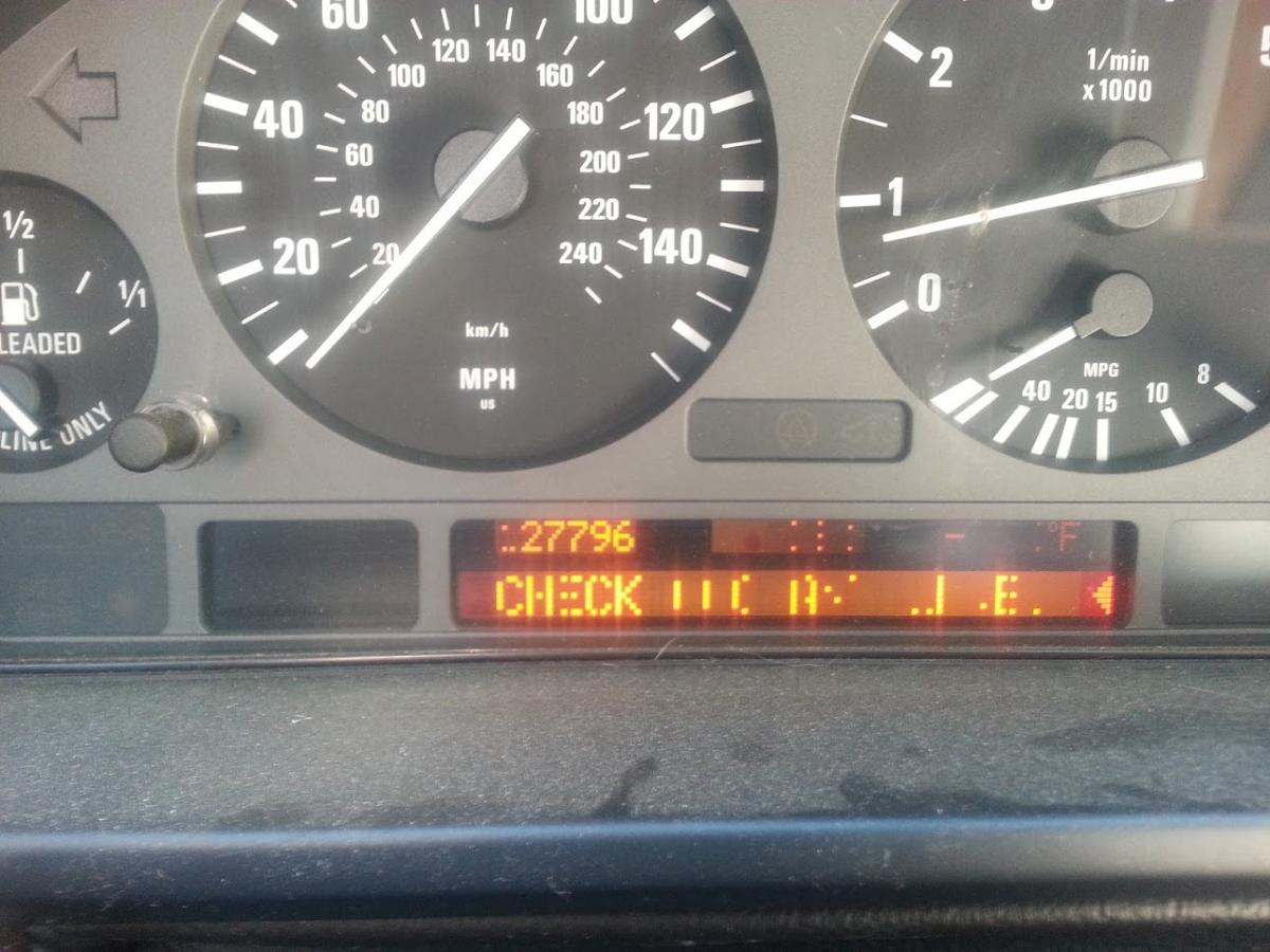 BMW CHECK ENGINE OIL LEVEL or CHECK COOLANT LEVEL