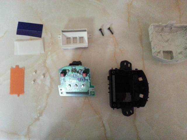 Mini Cooper clock disassembled