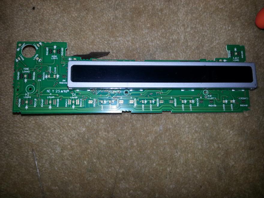 Mini Cooper radio front pcb