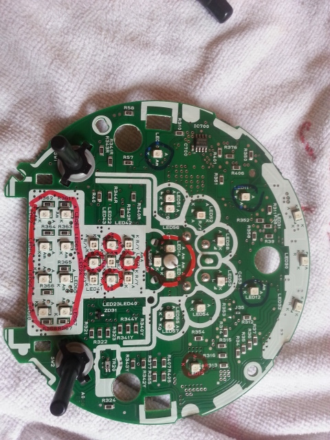 Mini Cooper rev counter pcb