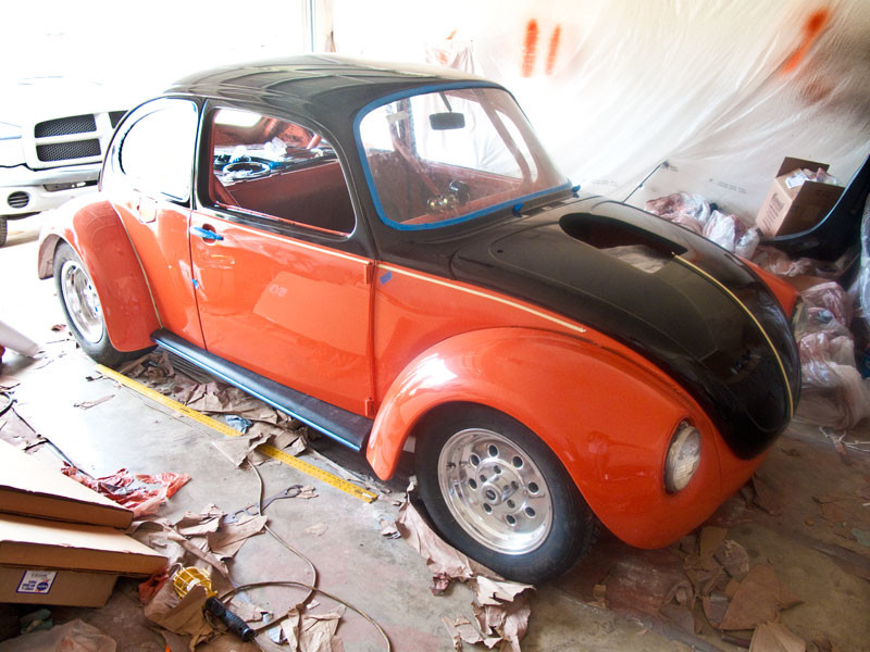 VW Beetle painting