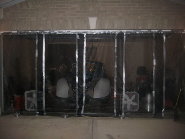 DIY spray booth