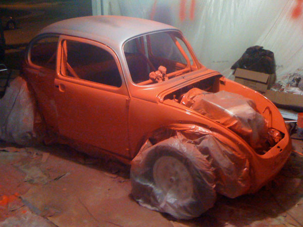 VW Beetle painting