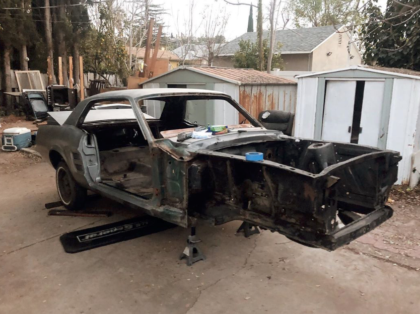 1967 Ford Mustang stripped down