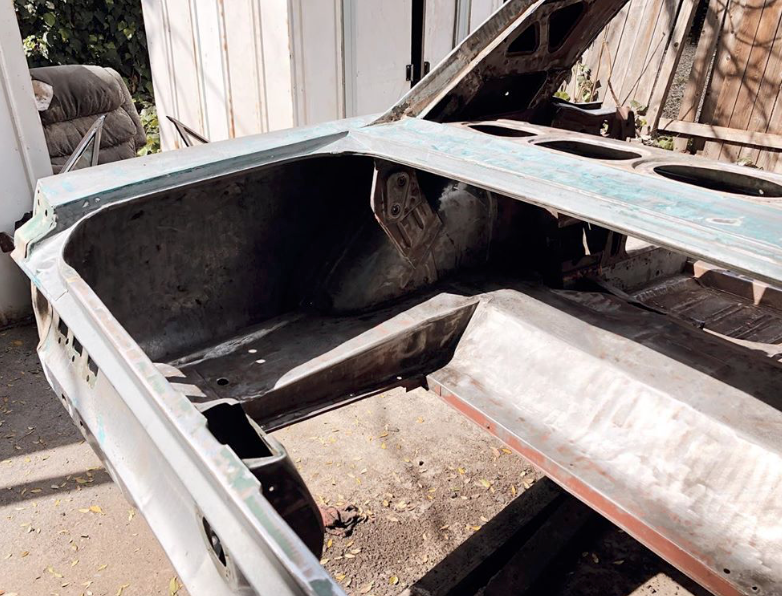 1967 Ford Mustang empty trunk