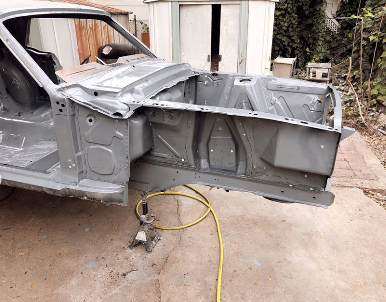 1967 Ford Mustang stripped front frame