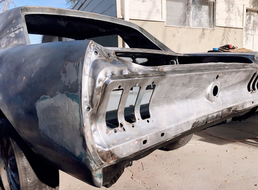 1967 Ford Mustang stripped rear end