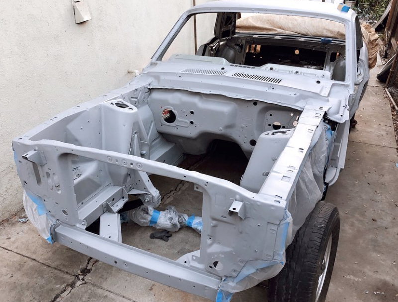 primed 1967 Ford Mustang