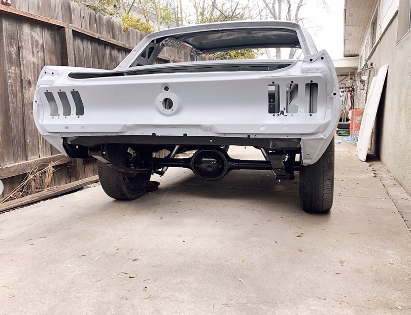 primed 1967 Ford Mustang