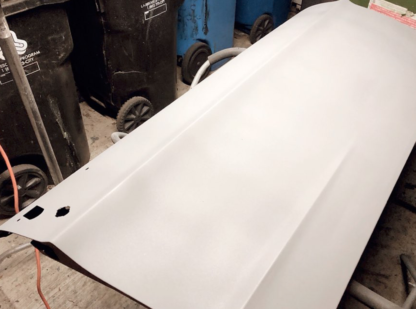 primed 1967 Ford Mustang door