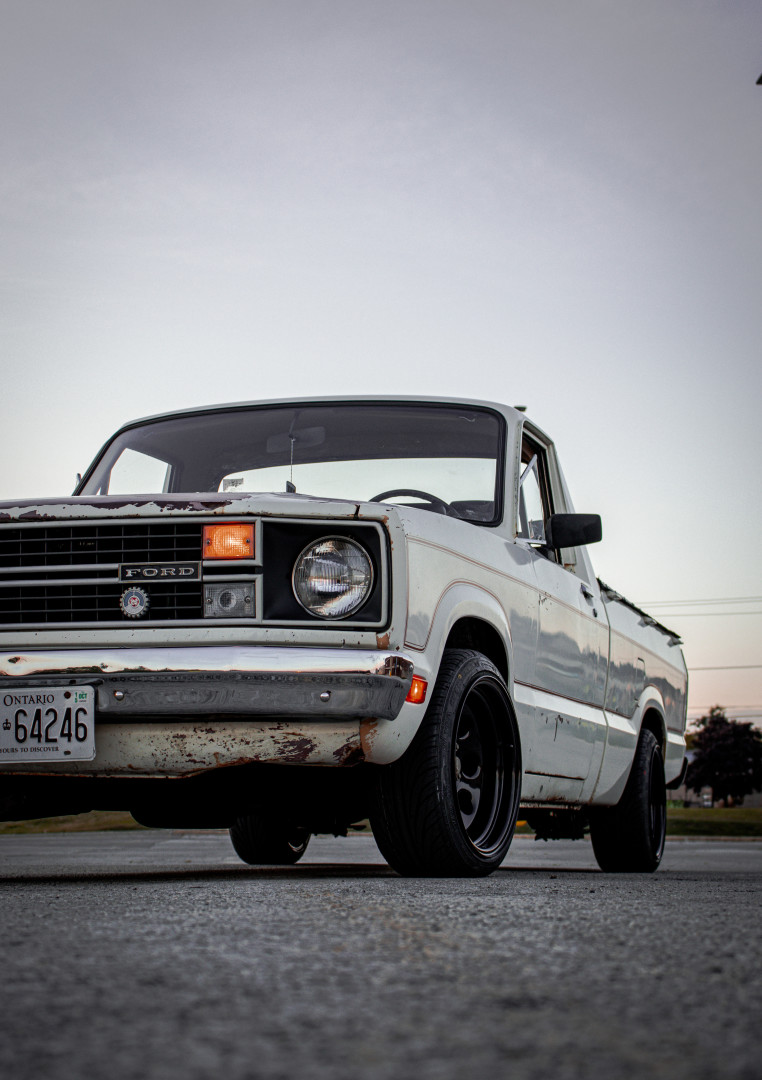 New wheels and tires lowered the truck almost 3”! 