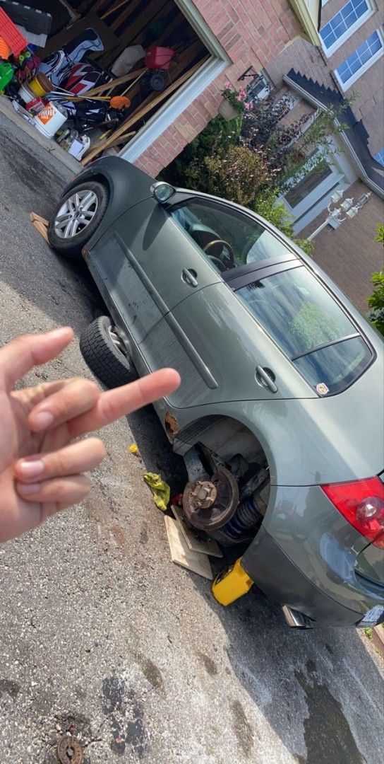 Had a brake calliper seize and after a few run arounds with my local parts store I ended up upgrading from the stock 9" rear brakes and callipers to GTI 10.1" solid rears. Not a huge difference but gives me massive piece of mind 