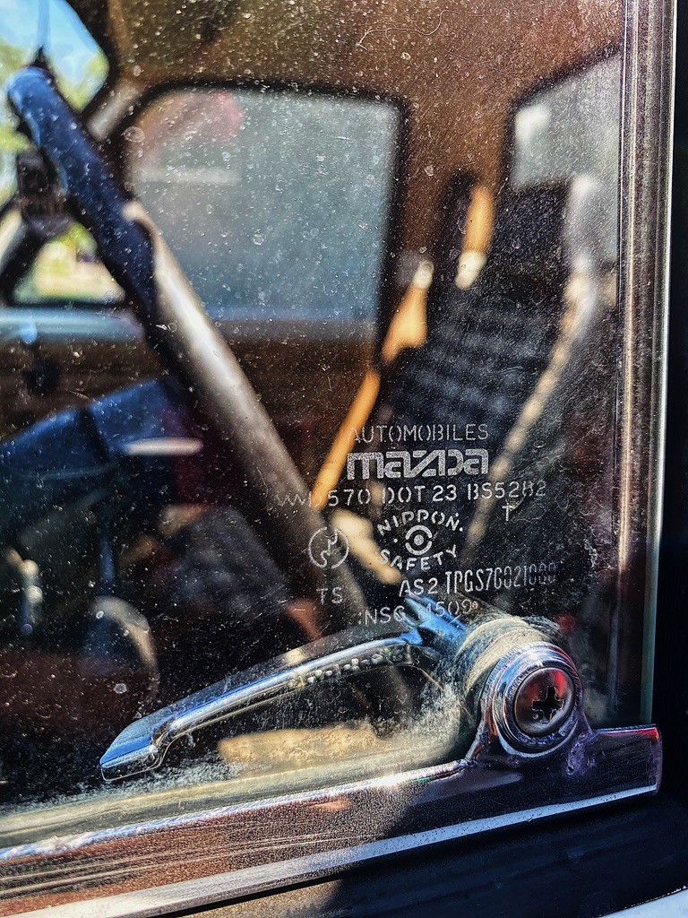For those who don't believe its actually a Mazda B2300, here is the proof. All the glass and a lot of the other parts on the truck are labelled "Nippon Mazda" 