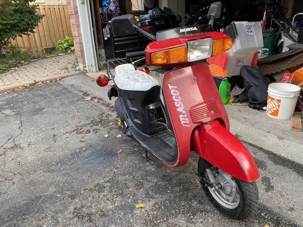 Removed the sticker and polished up the front fairing as best as I could. If it works good, it should look good!